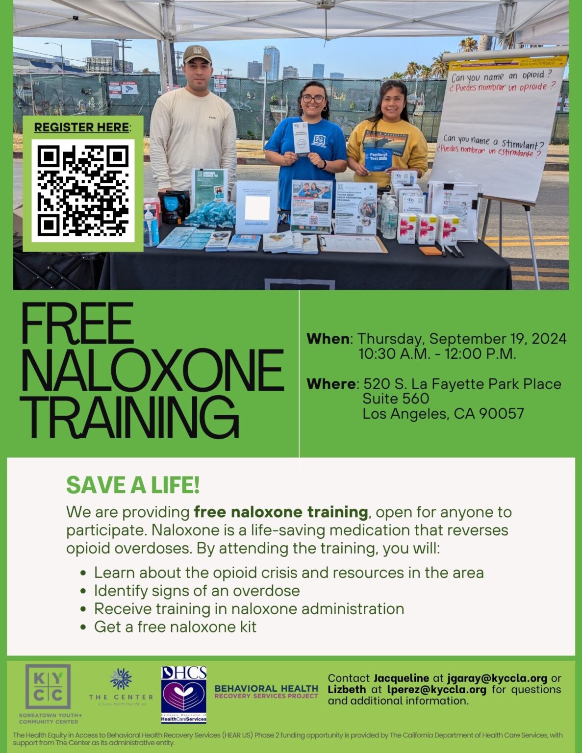 Free Naloxone Training - KYCC | Koreatown Youth + Community Center